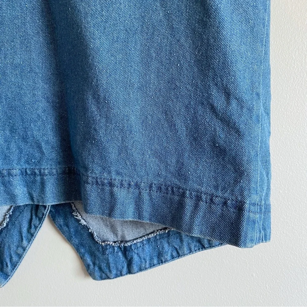 Vintage Cottagecore Lacy Floral Denim Vest - Picture 10 of 13